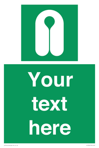 Custom sign safe condition Lifejacket